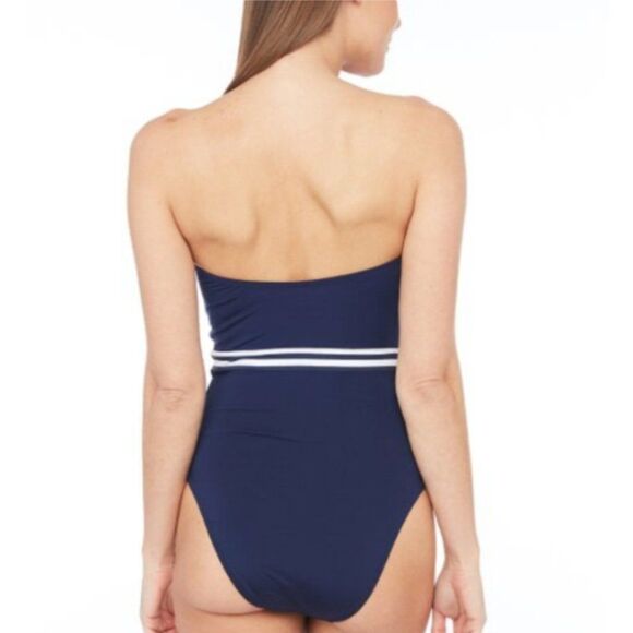 🆕️Trina Turk MADE IN THE SHADE BANDEAU ONE PIECE SWIMSUIT Sz 6 - Picture 11 of 16